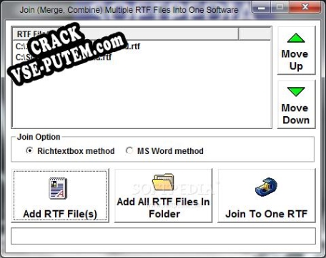 Join (Merge, Combine) Multiple RTF Files Into One Software + crack/ключ