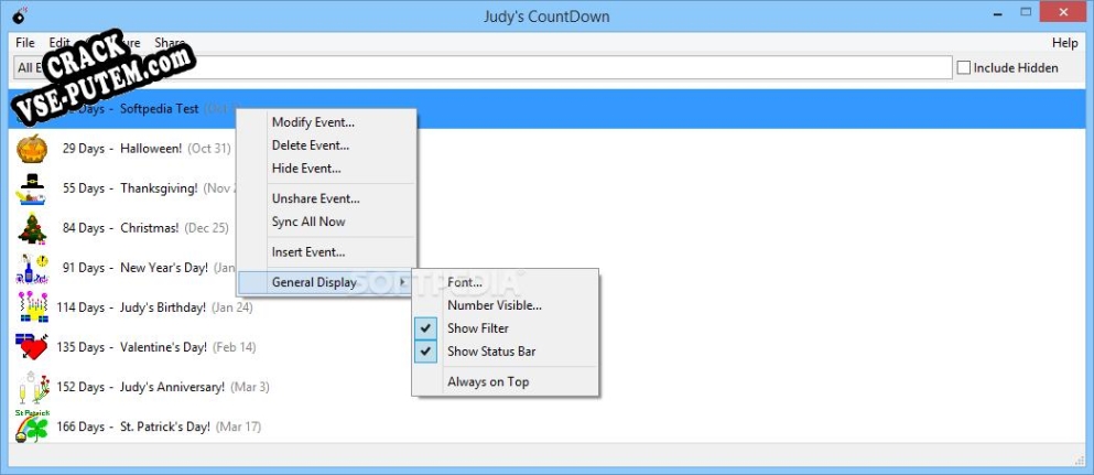 Judys CountDown и crack patch (взлом)