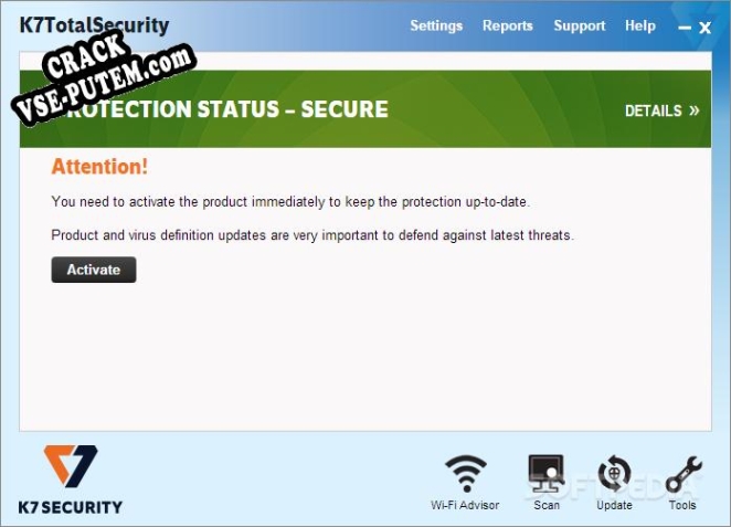 K7 Total Security + crack/ключ