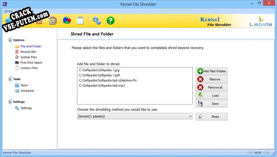 Kernel File Shredder + crack/ключ