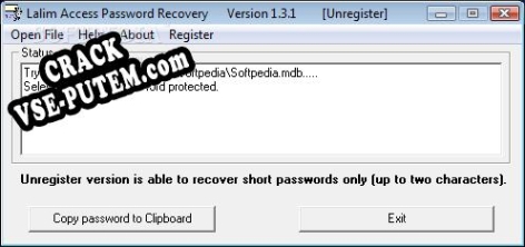Lalim Access Password Recovery и crack patch (взлом)