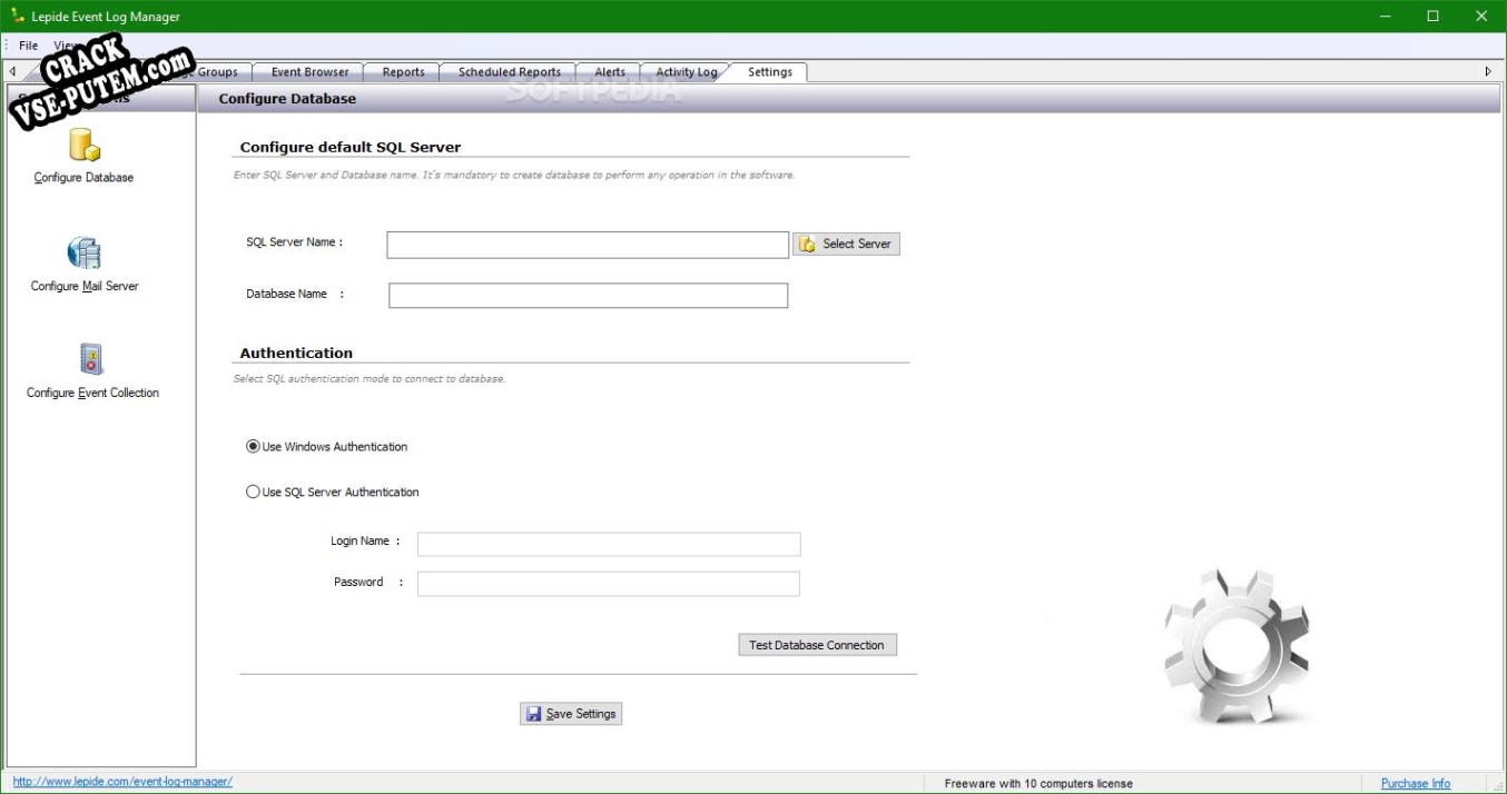 Keygen для Lepide Event Log Manager