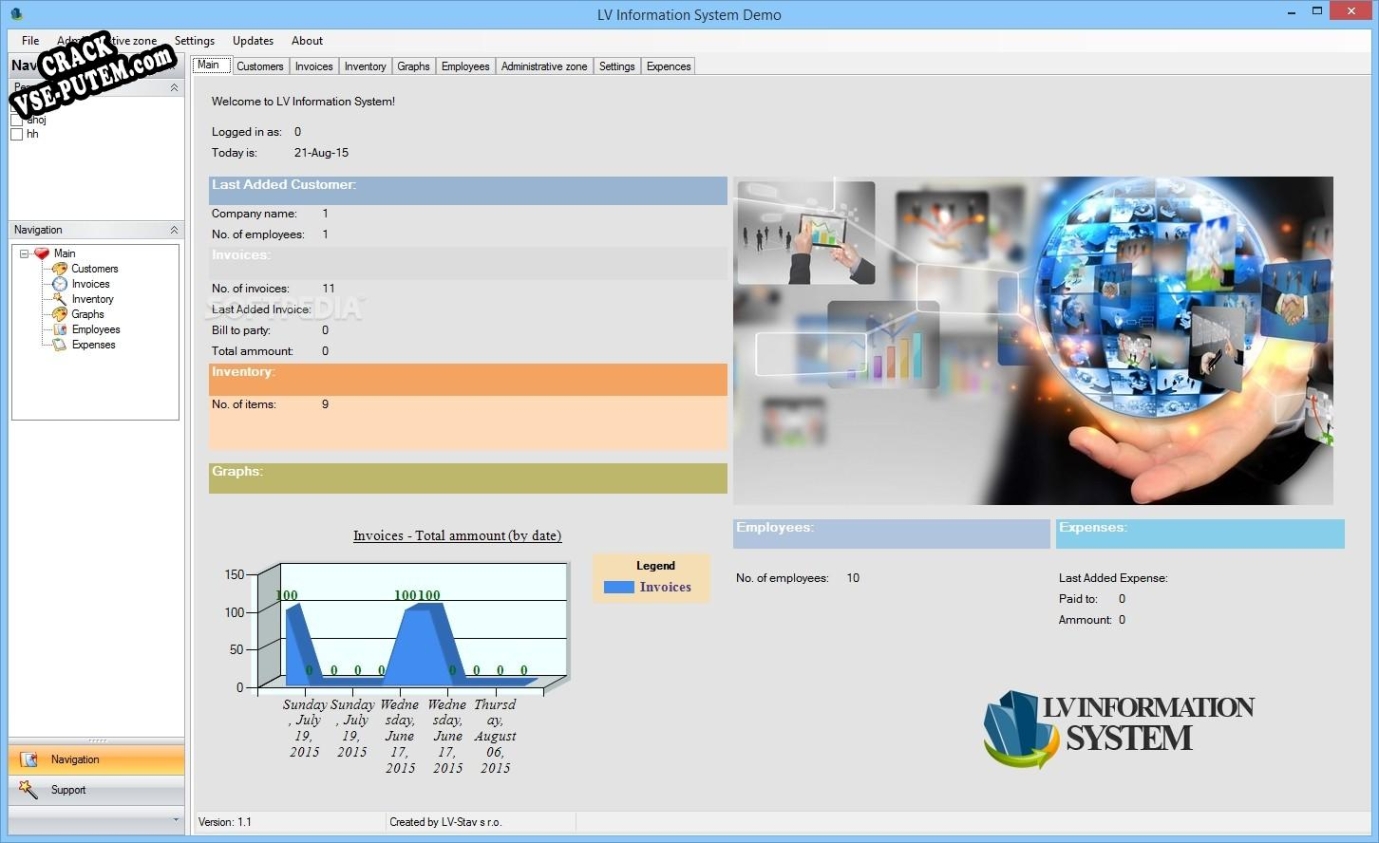 LV Information System с patch/keygen