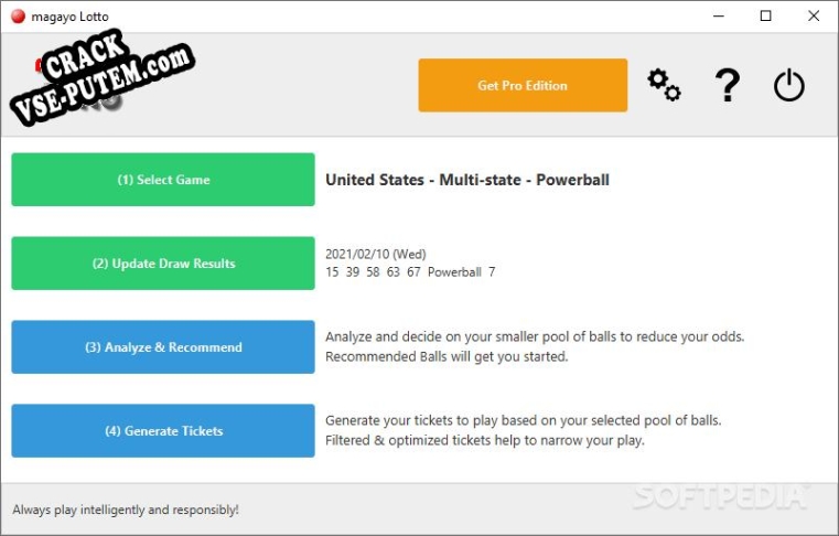 Crack для magayo Lotto
