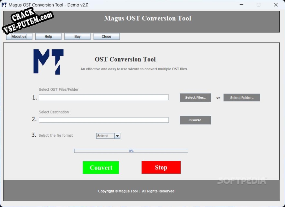 Взлом (keygen) Magus OST to PST Conversion Tool