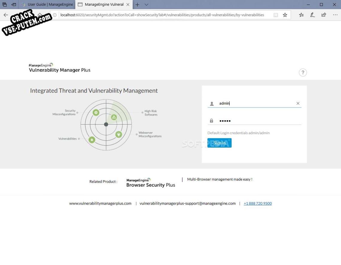 Keygen для ManageEngine Vulnerability Manager Plus