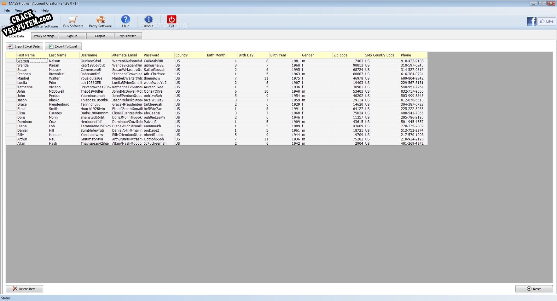 MASS Hotmail Account Creator keygen (кейген)