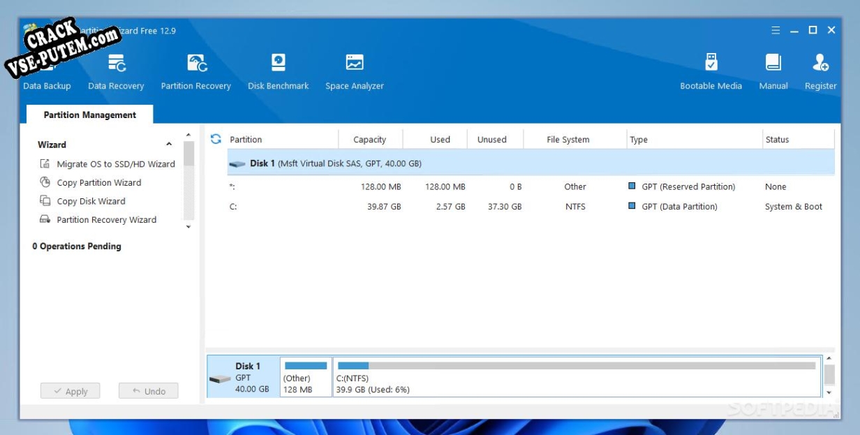 Ключ для MiniTool Partition Wizard Technician Edition