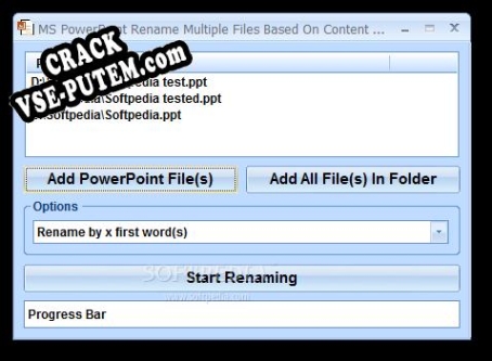 Crack для MS PowerPoint Rename Multiple Files Based On Content Software