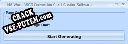MS Word ASCII Conversion Chart Creator Software и crack patch (взлом)