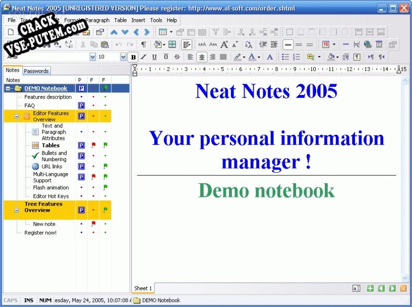 Neat Notes 2005  + crack (кряк)