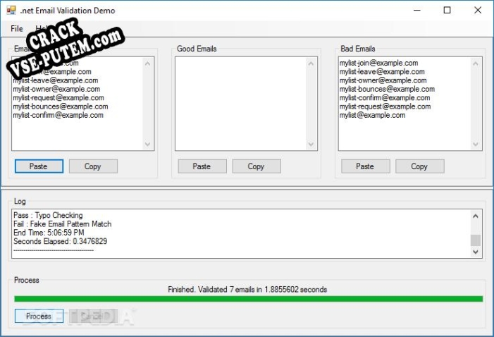 .NET Email Validation Library и crack patch (взлом)