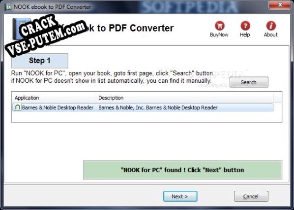 Keygen для NOOK eBook to PDF Converter