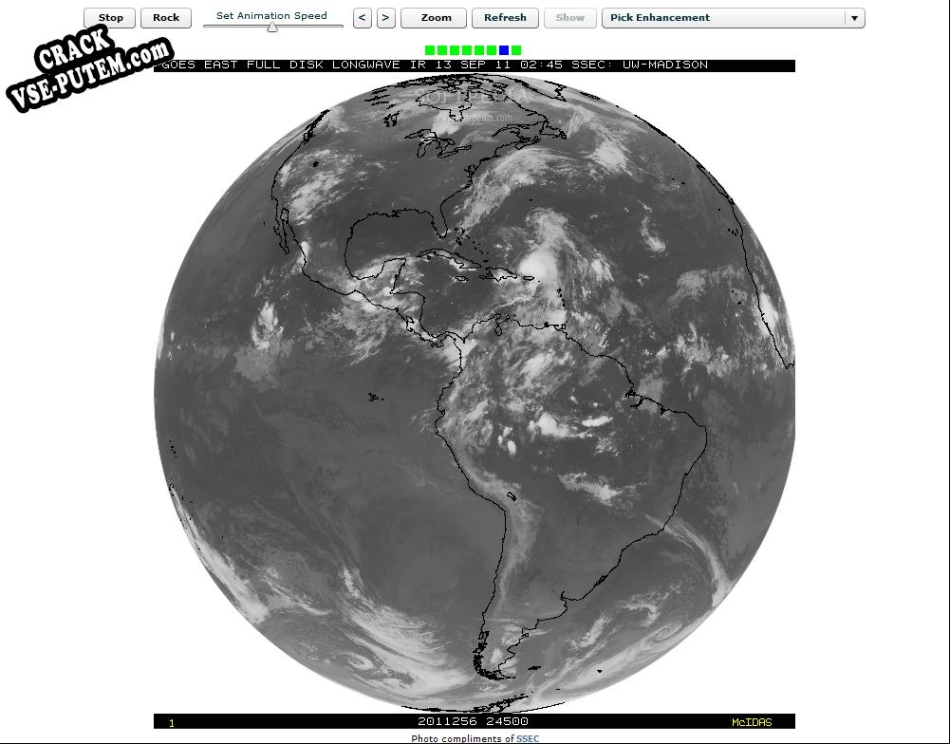 Crack для North America Weather Satellite Screen Saver