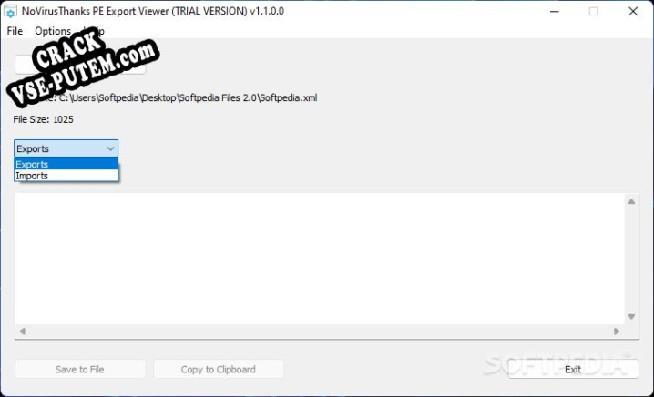 NoVirusThanks PE Export Viewer keygen (кейген)