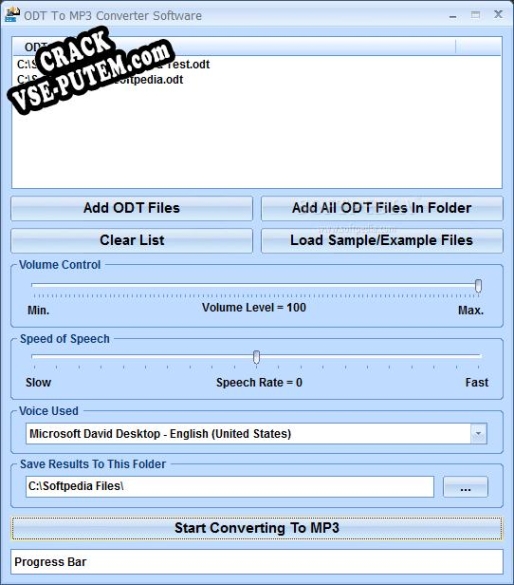 Keygen для ODT To MP3 Converter Software
