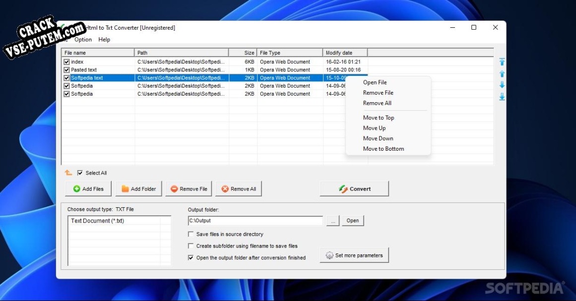 Активация программы Okdo Html to Txt Converter