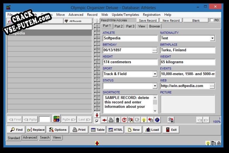 Olympic Organizer Deluxe с patch/keygen