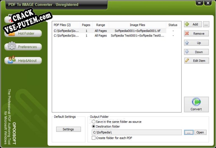 Ключ для OpooSoft PDF To IMAGE Converter