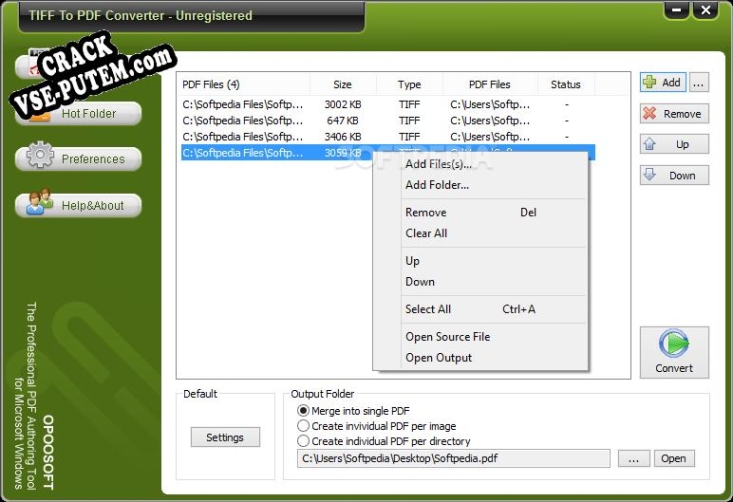 Ключ для OpooSoft TIFF To PDF Converter