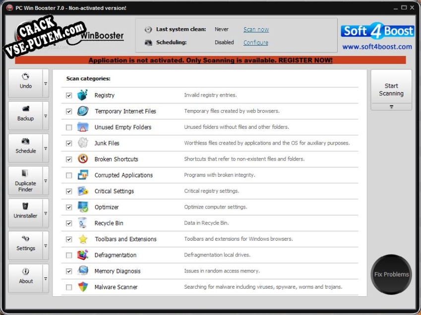 Взлом (keygen) PC Win Booster