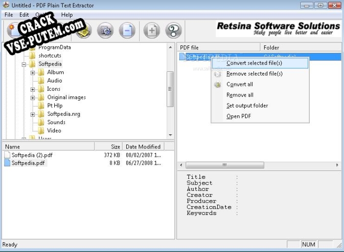 Взлом (keygen) PDF Plain Text Extractor