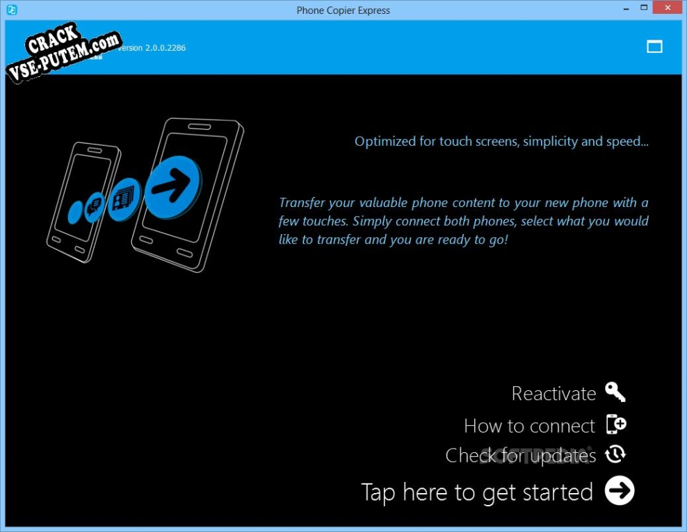 Phone Copier Express и crack patch (взлом)