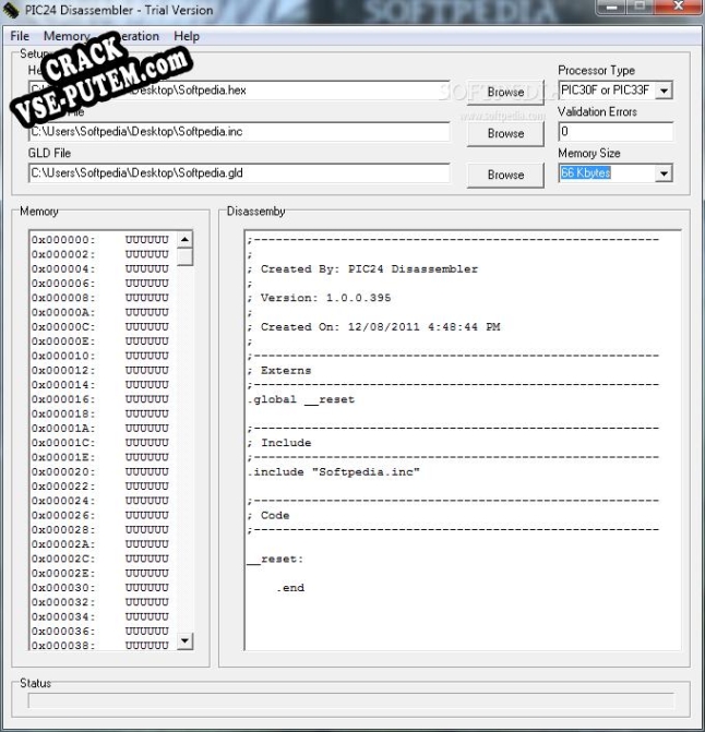 Crack для PIC24 Disassembler