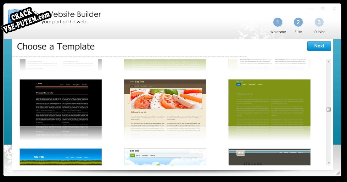 Активация программы Pika Website Builder