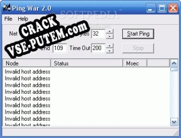 Ping War + crack/ключ