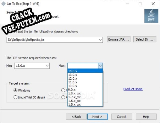 Активация программы Portable Jar to Exe