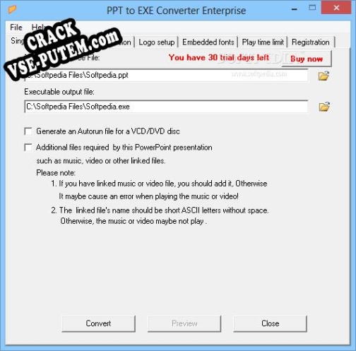 Взлом (keygen) PPT to EXE Converter Enterprise