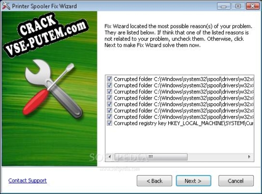 Printer Spooler Fix Wizard  + crack (кряк)