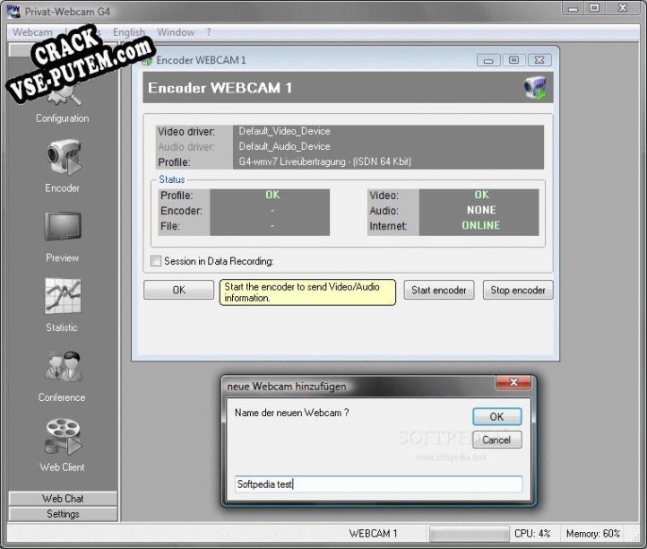 Privat-Webcam G4 keygen (кейген)