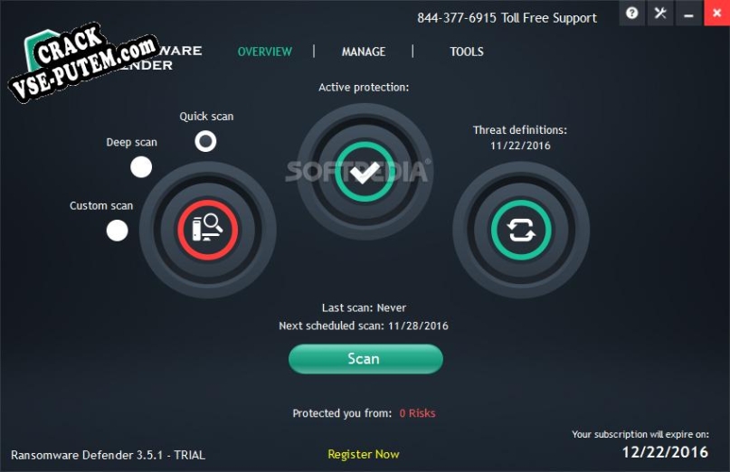 Взлом Ransomware Defender