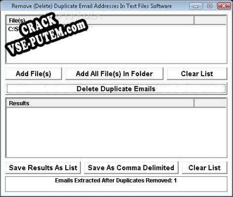 Remove (Delete) Duplicate Email Addresses In Text Files keygen (кейген)