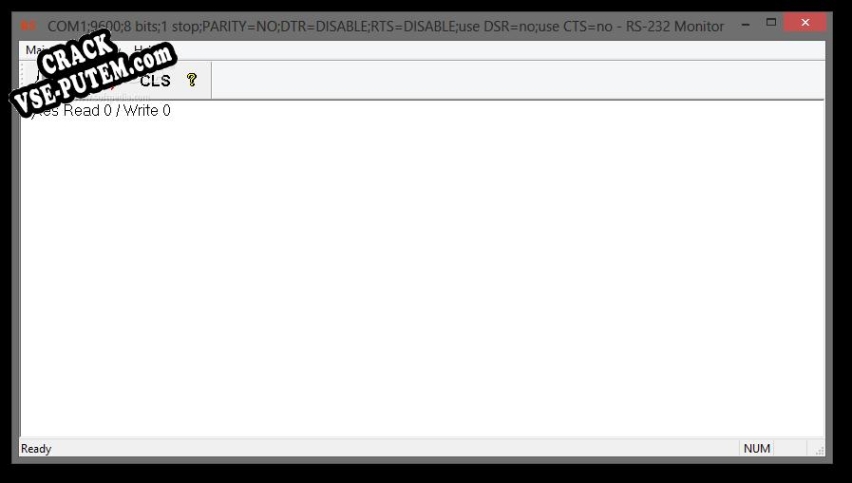 RS-232 Monitor и crack patch (взлом)
