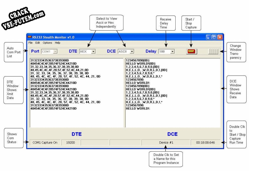 Взлом (keygen) RS232 Stealth Monitor
