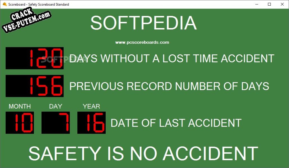Ключ для Safety Scoreboard Standard
