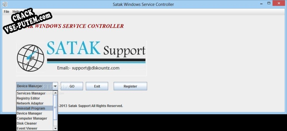 Satak Windows Service Controller  + crack (кряк)