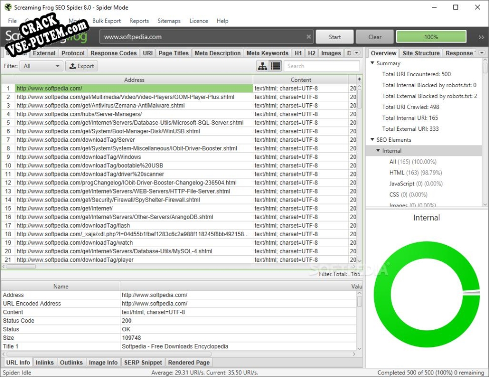 Взлом Screaming Frog SEO Spider