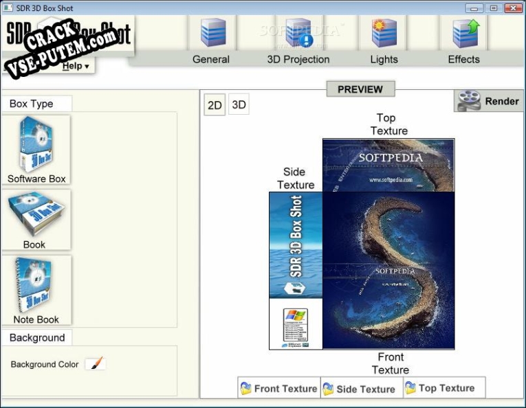 SDR 3D Box Shot и crack patch (взлом)