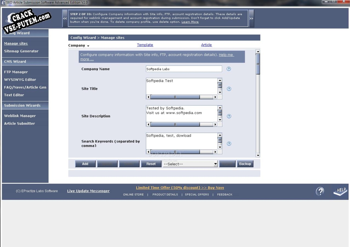 SEO Article Submission Software Advanced keygen (кейген)