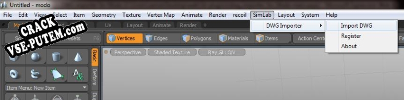 SimLab DWG Importer for Modo keygen (кейген)