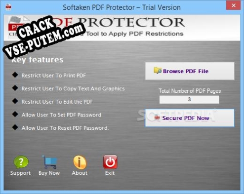 Softaken PDF Protector с patch/keygen