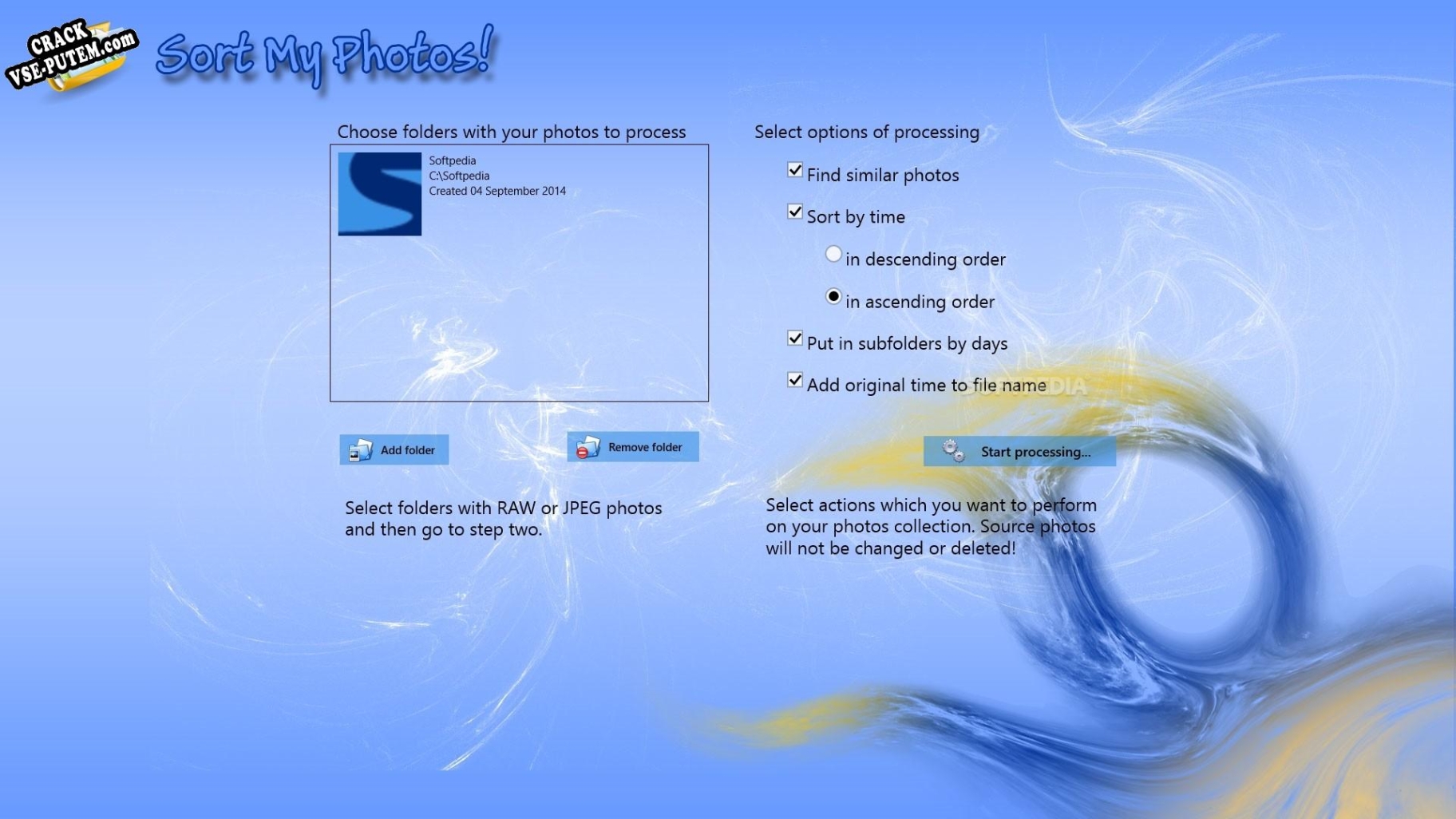 Sort My Photos! for Windows 8.1 с patch/keygen