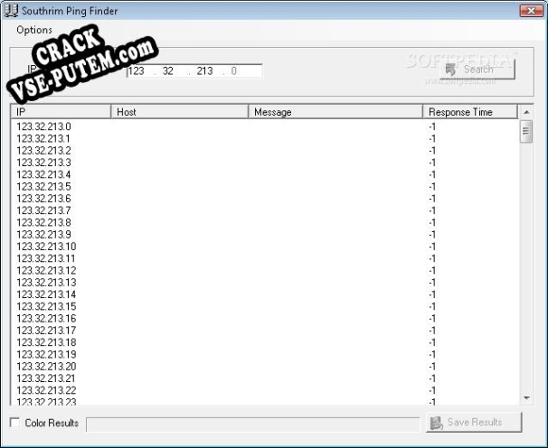 Взлом (keygen) Southrim Ping Finder