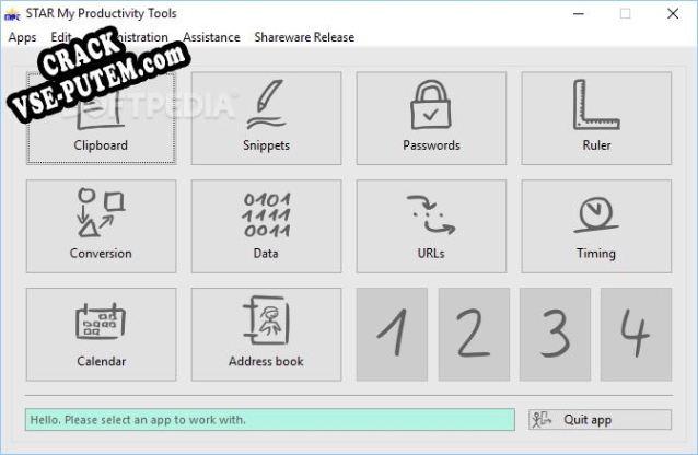 Keygen для STAR My Productivity Tools