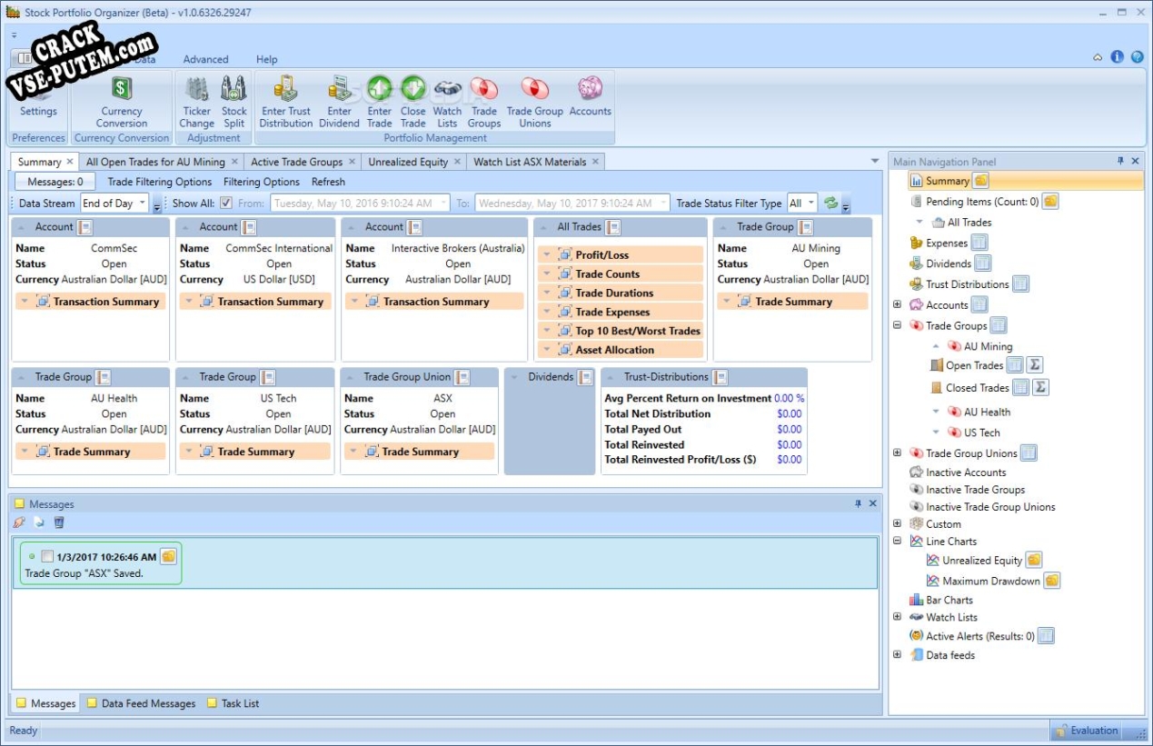 Crack для Stock Portfolio Organizer