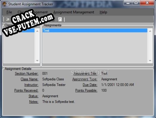 Student Assignment Tracker keygen (кейген)
